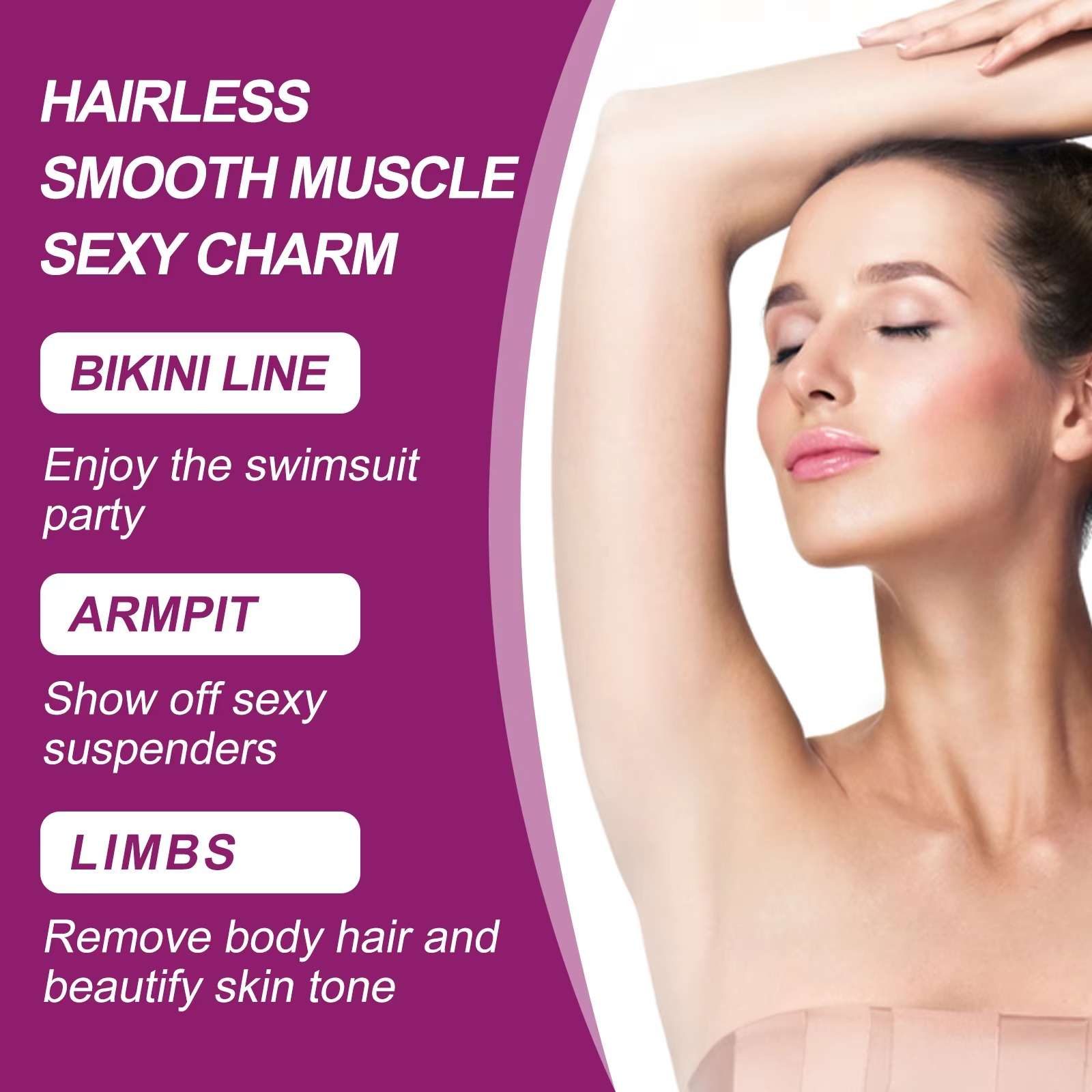 OceAura Painless Hair Removal Spray | Silky Beauty Hair Spray