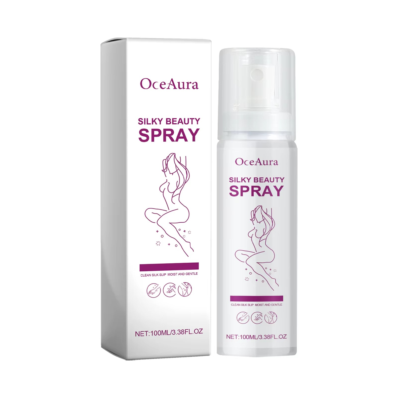 OceAura Painless Hair Removal Spray | Silky Beauty Hair Spray